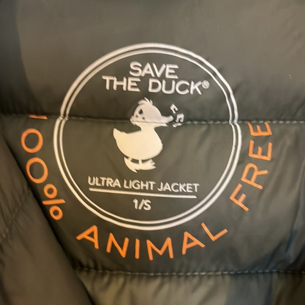 Save the Duck Giga hooded puffer jacket in coffee brown - good condition - Picture 5 of 7